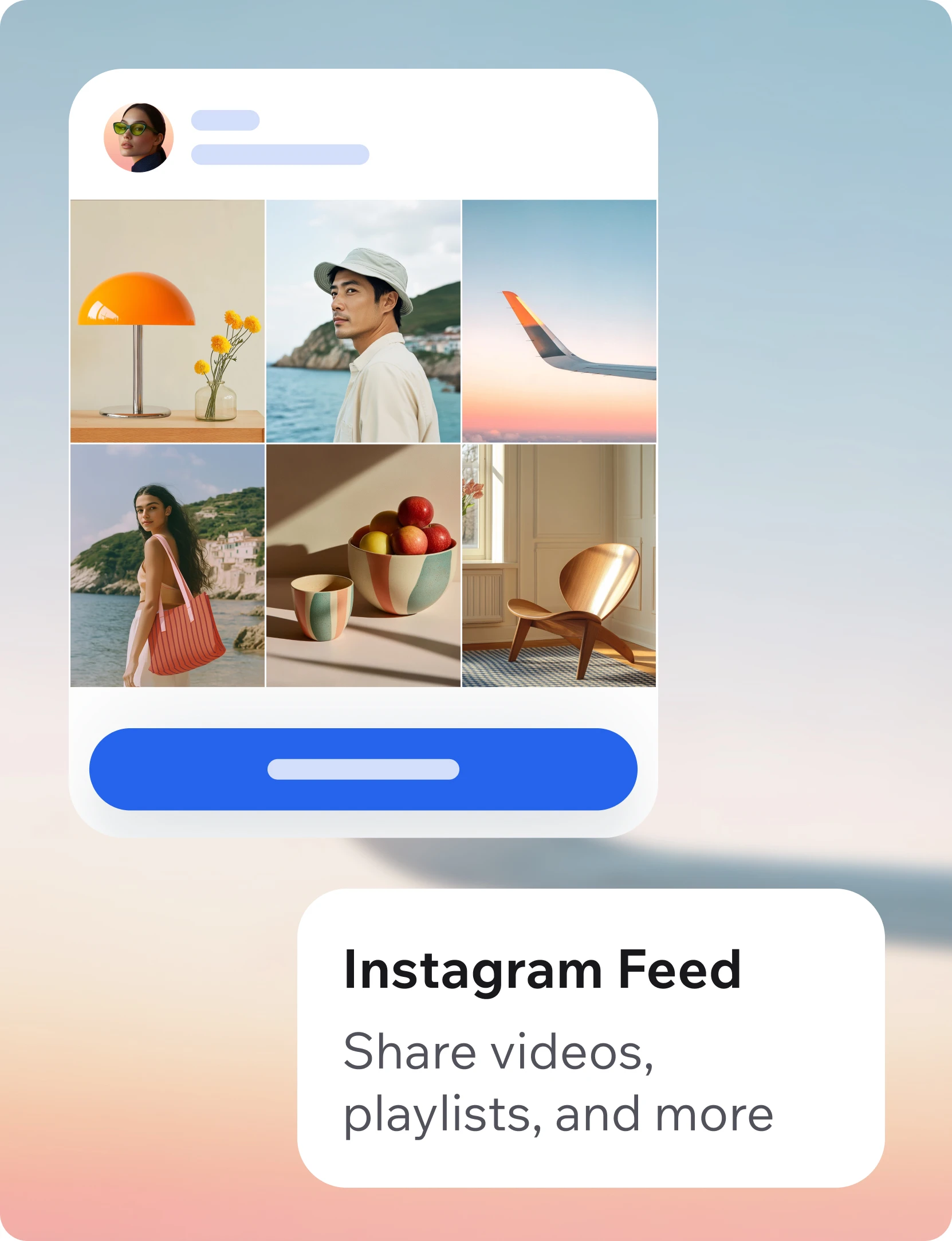 Instagram Feed block illustration