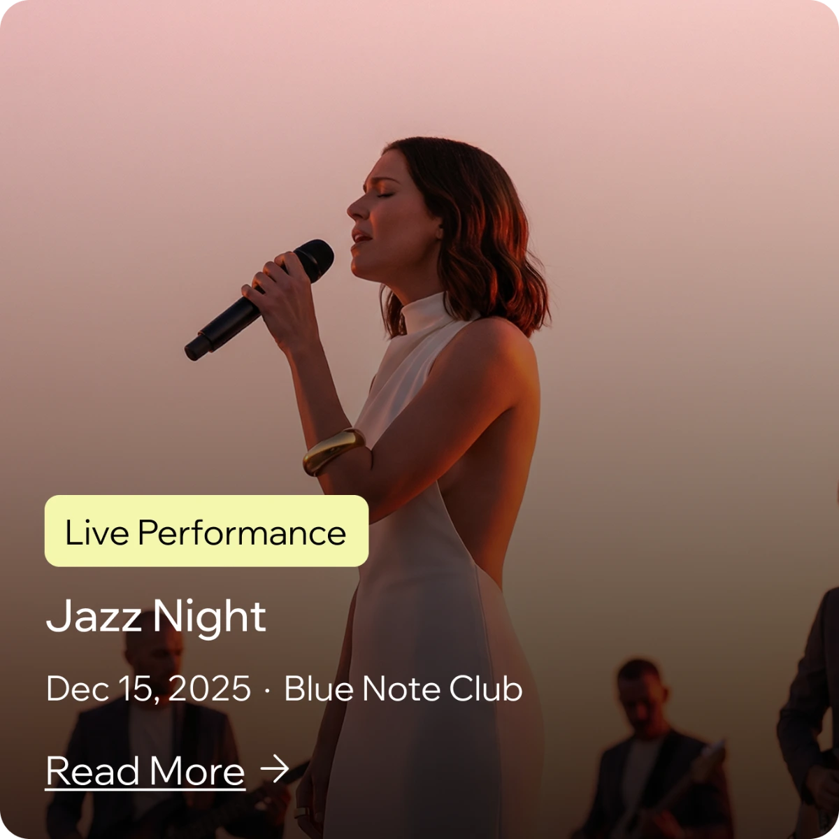 Jazz Night default content card